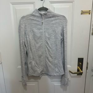 Lululemon Define Jacket - Gray Stripe - 8
